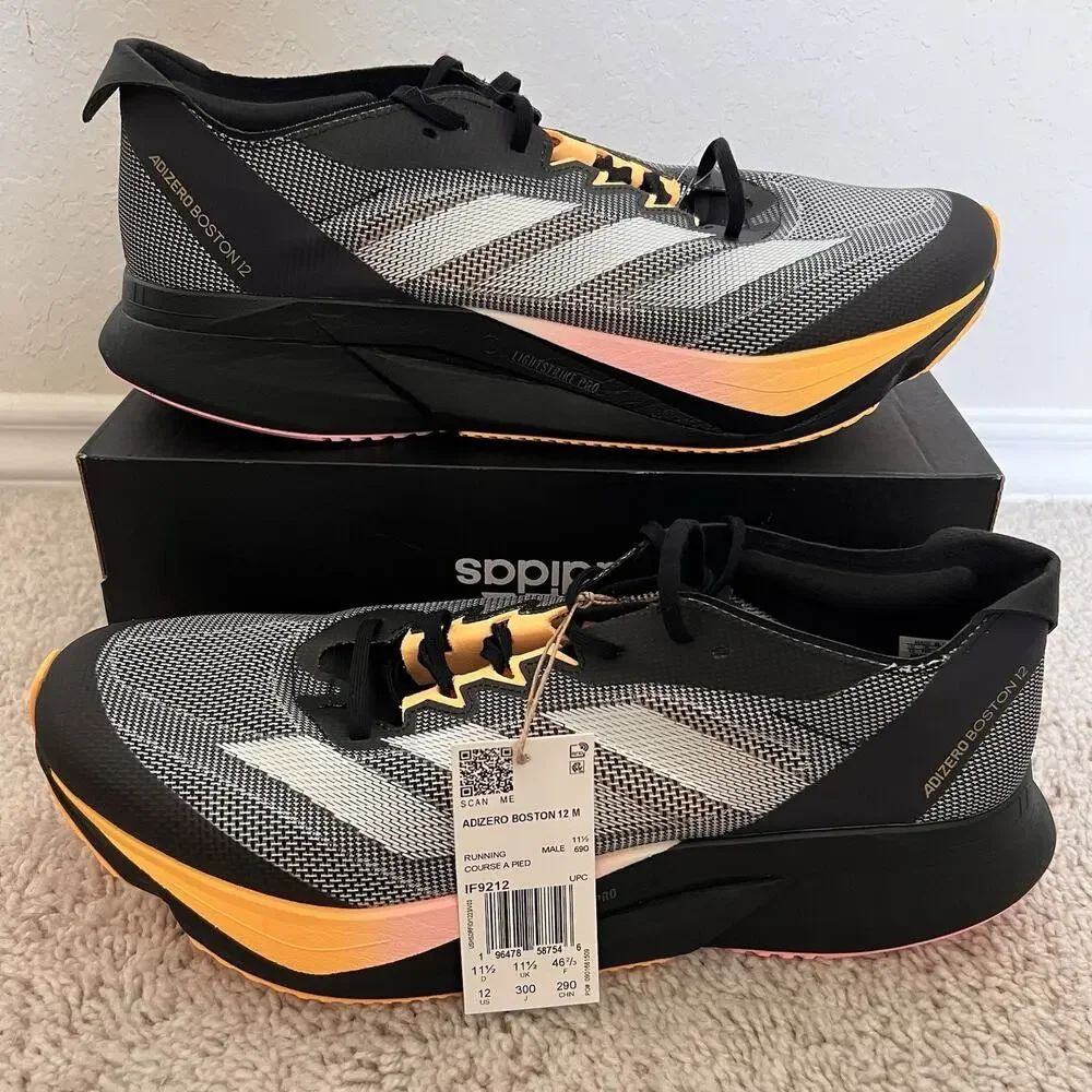 Adidas Adizero Boston 12 Athlete Running Shoes IF9212 Size US 12 NWT